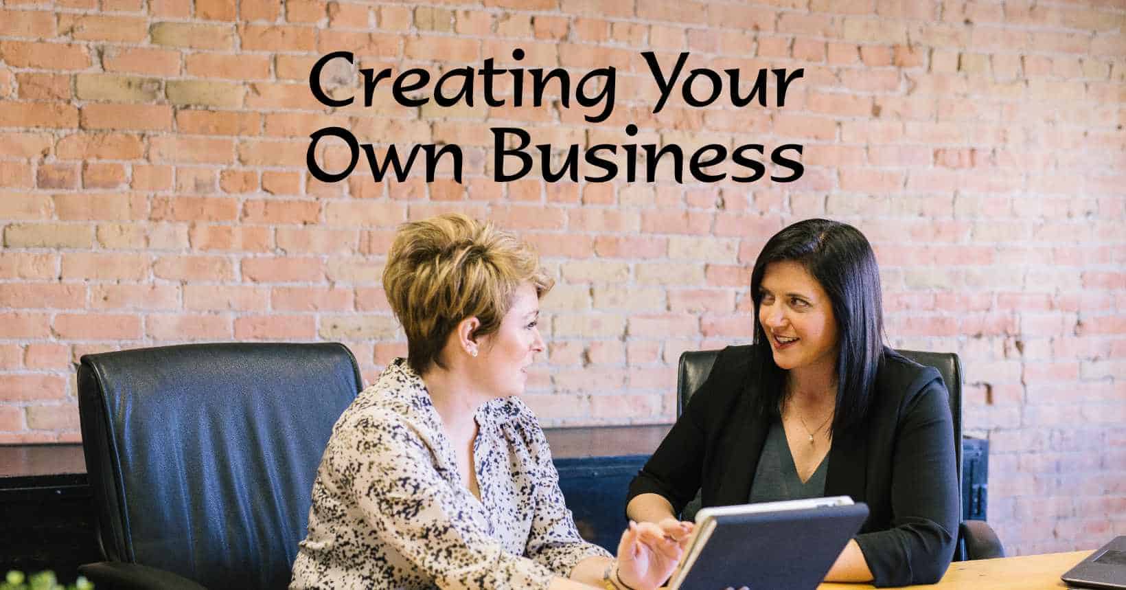 Creating Your Own Business the Healthy Way banner